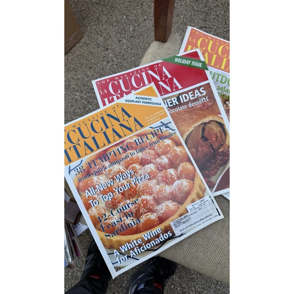 La Cucina‎ Italiana Magazine Lot 5 2002 2003 2005 Italian Cooking Food